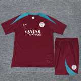2024/25 PSG Red Training Shorts Suit