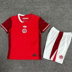2024 Canada Home Red Fans Kids Soccer jersey