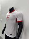 2024 Poland Home White Player Soccer jersey
