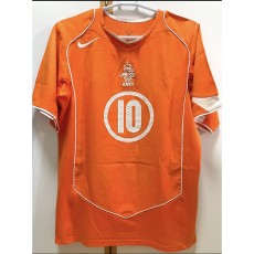 2004 Netherlands Home Orange Retro Soccer jersey