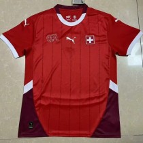 2024 Switzerland Home Red Fans Soccer jersey