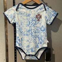 2024 Portugal Away Blue Baby Jersey