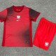 2024 Poland Away Red Fans Kids Soccer jersey