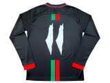 2024 Palestine Special Edition Black Fans Long Sleeve Soccer jersey