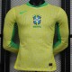 2024 Brazil Home Yellow Player Long Sleeve Soccer jersey