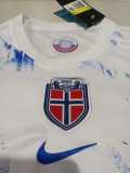 2024 Norway Away White Fans Kids Soccer jersey