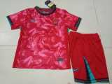 2024 Korea Republic Home Red Fans Kids Soccer jersey