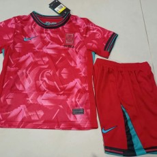 2024 Korea Republic Home Red Fans Kids Soccer jersey