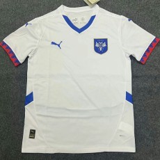 2024 Serbia Away White Fans Soccer jersey
