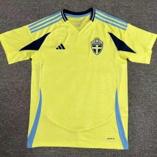 2024 Sweden Home Yellow Fans Soccer jersey