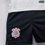 2024/25 Corinthians Home White Fans Kids Soccer jersey