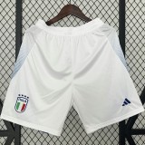 2024 Italy Home White Fans Soccer Shorts