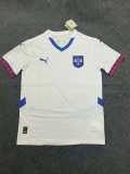 2024 Serbia Away White Fans Soccer jersey