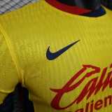 2024/25 Club America Home Yellow Player Soccer jersey