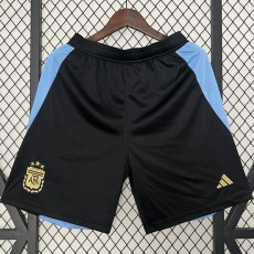 2024 Argentina Black Fans Soccer Shorts
