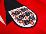 1991 England Away Red Retro Soccer jersey