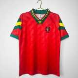 1992 Portugal Home Red Retro Soccer jersey