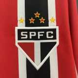 2024/25 Sao Paulo FC Away Red Fans Long Sleeve Soccer jersey