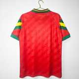 1992 Portugal Home Red Retro Soccer jersey