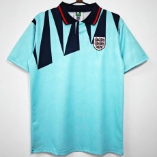 1991 England 3RD Blue Retro Soccer jersey