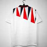 1991 England Home White Retro Soccer jersey