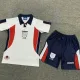 1998 England Home White Retro Kids Soccer jersey