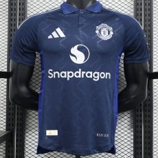 2024/25 Man Utd Away Dark Blue Player Soccer jersey