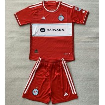 2024/25 Chicago Fire Home Red Fans Kids Soccer jersey
