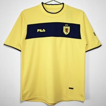 2002 Scotland Away Yellow Retro Soccer jersey