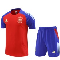 2024 Spain Red Training Shorts Suit