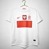 2012/13 Poland Home White Retro Soccer jersey