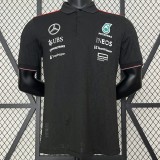 2024 Mercedes F1 Black Polo Racing Suit