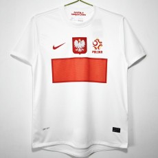 2012/13 Poland Home White Retro Soccer jersey