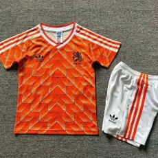 1988 Netherlands Home Orange Retro Kids Soccer jersey
