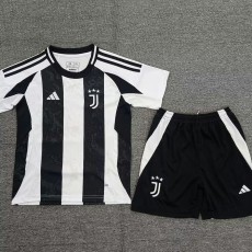 2024/25 JUV Home Black Fans Kids Soccer jersey