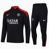2024/25 PSG Black Half Pull Tracksuit