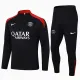 2024/25 PSG Black Half Pull Tracksuit