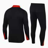 2024/25 PSG Black Half Pull Tracksuit