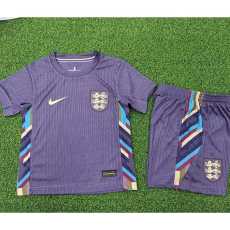 2024 England Away Purple Player Kids Soccer jersey