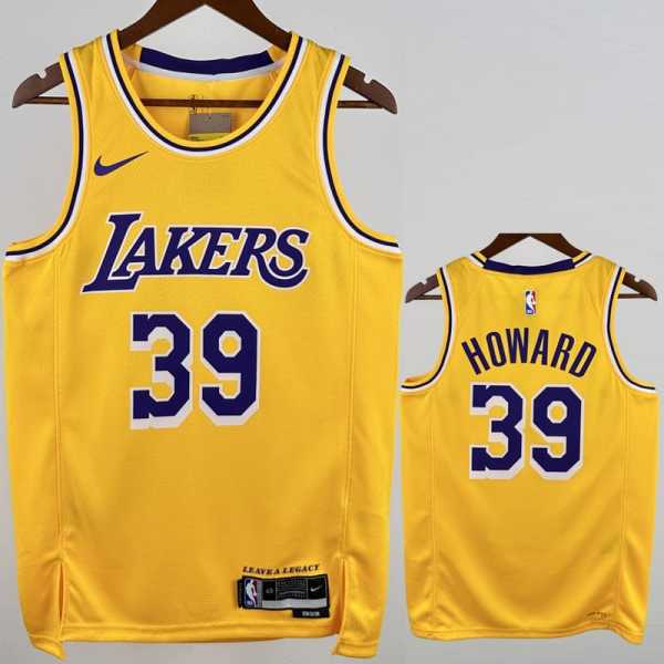 2022/23 LAKERS HOWARD #39 Yellow NBA Jerseys