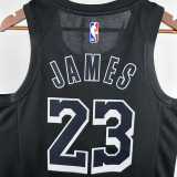 2022/23 LAKERS JAMES #23 Black NBA Jerseys