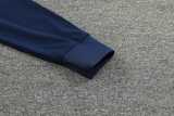 2024 Dark Blue Half Pull Tracksuit