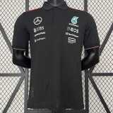 2024 Mercedes F1 Black Polo Racing Suit