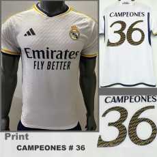 2023/24 R MAD Champions Edition White Player Soccer jersey