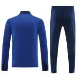 2024 Dark Blue Half Pull Tracksuit