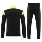 2024 Black Half Pull Tracksuit