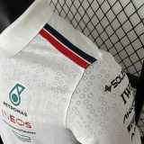 2024 Mercedes F1 White Polo Racing Suit