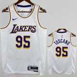 2022/23 LAKERS TOSCANO #95 White NBA Jerseys