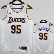 2022/23 LAKERS TOSCANO #95 White NBA Jerseys