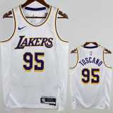 2022/23 LAKERS TOSCANO #95 White NBA Jerseys